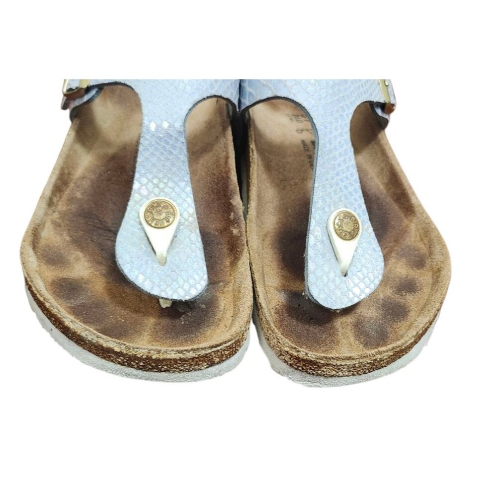 Birkenstock Gizeh Regular Sandals Python Upper Le… - image 3